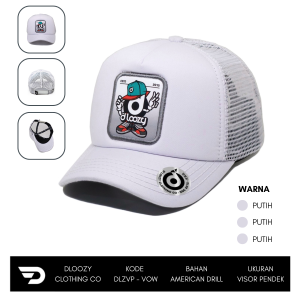 DLOOZY Caps Visor Pendek Topi Pria Trucker Hat Anime DLZVP-WOW