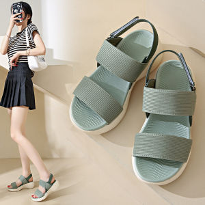 [Free Shipping] WomenS Thick-Soled Sports Sandals Lightweight Flat Comfortable Casual With Velcro Straps Available In Large Sizes Breathable And Designed For Women