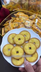 金钱饼干网红小零食吉祥招财进宝金币结婚庆喜糖休闲食品厂家批发Money Cookies