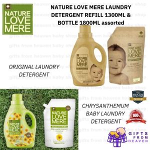 NATURE LOVE MERE LAUNDRY DETERGENT REFILL 1300ML / BOTTLE 1800ML assorted