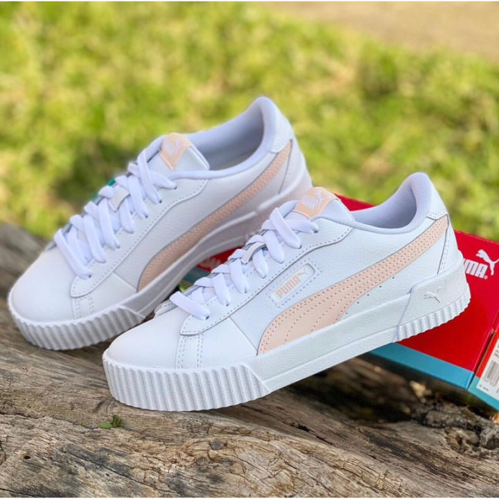 Puma Carina Pink And White PUMA Carina Street Shine Bright