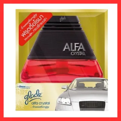 Glade Alfa Crystal เกลด อัลฟ่า คริสตัล น้ําหอมปรับอากาศในรถยนต์ 90 ml. รหัสสินค้าli2042pf