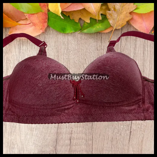 MBS Q1 Plus Size 42 - 48 Women Polyester Smooth Extra Biggest Full Coverage  Cup C Bra (Non-Wired Bra)