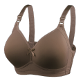 Plus Size Wireless Women Bra Cup C/D (#46-52) Soft Cotton Thin Sponge High Durable Strectable Inner (Tessa #2138). 