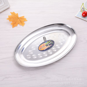 Đĩa Hấp Cá - Dĩa Hột Xoài Inox 304 Cao Cấp Không Gỉ Loại Dày