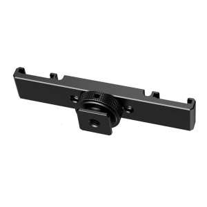 Double Cold Shoe Mount Extension Bar Aluminum Brackets for DSLR Camera Accessories Microphone LED Light Mounting