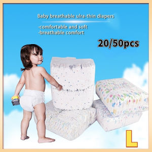 Happily Baby 50pcs Baby Diaper Tape NB-2XL Breathable Thick Baby Disposable Diapers NB S M L XL XXL
