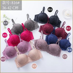 Lingerie Bra Support Molding Floral Pattern Underwear Bra Breast Reduction Delicate Lace Manufacturing