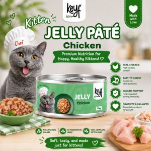 Keyf Kitchen Premium Jelly Pâté 170g Tasty & Nutritious Wet Food for Happy Cats