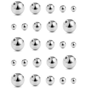 25 miếng hợp kim bóng thay thế xuyên một phần xuyên cung cấp cho trang sức cơ thể xuyên bộ phận trong nhiều kích cỡ