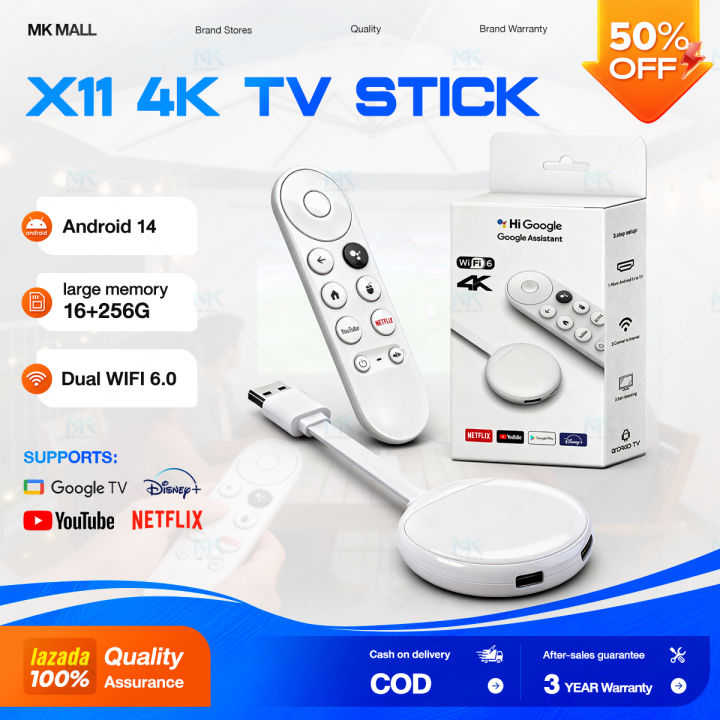 EXPOSE Google Android TV box 4K UHD Android14.0 2.4G/5G Dual WiFi 6 16 ...