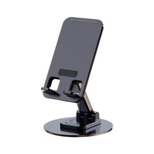 Metal 360° Rotating Desktop Phone Holder Adjustable Height Foldable Portable Universal Stand