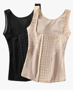 Womens Corset Vest Shapewear – 6 Hooks Steel Boned Waist Trainer Singlet Body Shaper