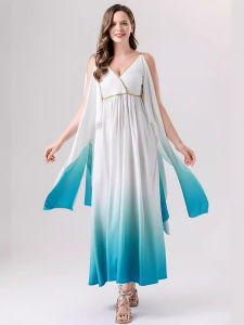 Perdagangan Asing Sumber Pakaian Halloween Pakaian Pesta Pesta Tarian Pakaian Wanita Dewasa Kostum Dewi Yunani cosplay