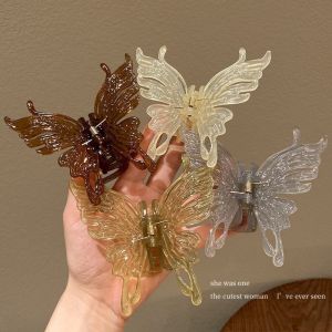 Large Acrylic 3D Butterfly Hair Clips Temperament Hair Clips Fashion Hair Accessories For Women