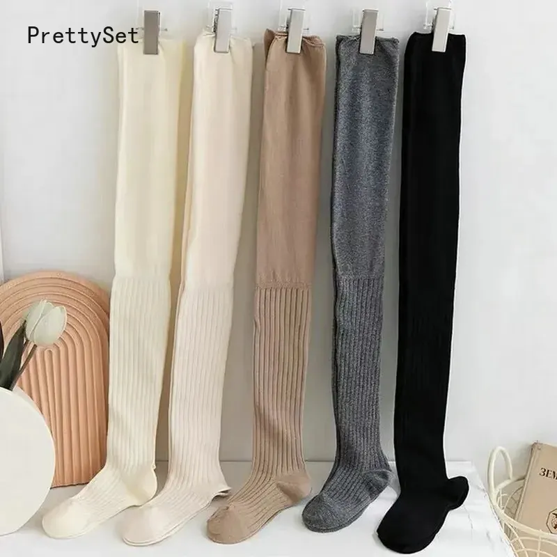 Solid Autumn and Winter Stockings Cotton Stocking High Quality