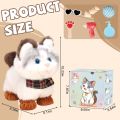 Walking Cat Toys for Kids with Leash, Plush Toy Cat That Walks and Meows, Interactive Cat Toy for Kids Aged 3-7, Best Birthday, Children's Day for Girls and Boys. 