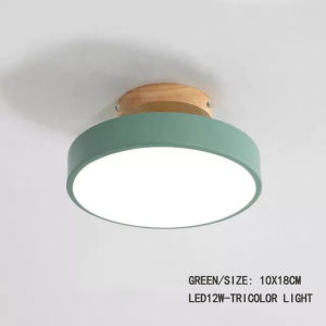 YHLAMP Nordic Wooden Ceiling Lights Led Indoor Ceiling Light Minimalist Personality Tricolor center Ceiling light aisle corridor light easy to install center light for Living Bedroom Study office table restaurant