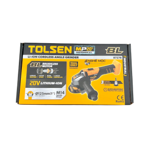 THÂN MÁY MÀI GÓC PIN 20V 125MM ĐỒNG CƠ KHÔNG CHỔI THAN TOLSEN 87278