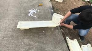 [ สี่เหลี่ยมผืนผ้าเสียเงิน ] แม่พิมพ์กระถางดอกไม้ทำด้วยปูนซีเมนต์ ABS คอนกรีตพลาสติกแบบโฮมเมดขนาดใหญ่