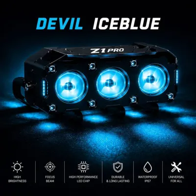 FOOGLAMP / LAMPU TEMBAK LASER SQL 3 MATA UNIVERSAL FOGLAMP SUPER BRIGHT Z1 PRO