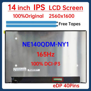 14 Inch Laptop LCD Screen NE140QDM NY1 NE140QDM-NY1 Display Matrix Panel Replacement 2560x1600 100% DCI-P3 165Hz eDP 40 Pins