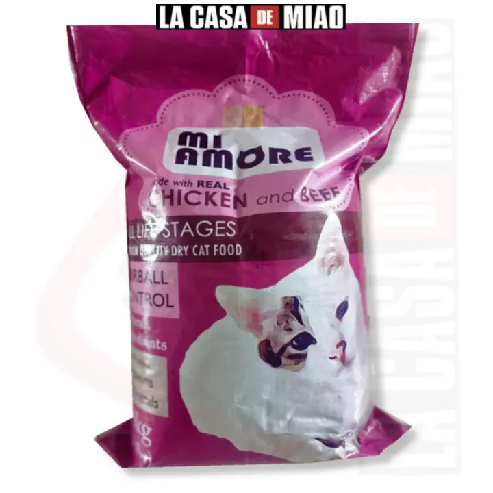 Mi Amore Cat Food Chicken and Beef 10kg Original Sack 1kg