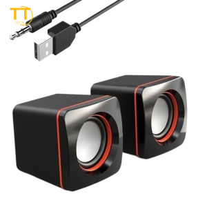 Tri-Town Upgrade Mini Computer Speaker USB Colorful Lighting Effect RGB Gaming Laptop PC Speaker For Laptop Desktop Speakers