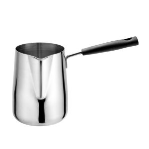The joy of home Stainless Steel Milk Frothing Pitcher Long Handle Thick Wall Heat Resistant Latte Art Espresso Barista Rumah Tangga
