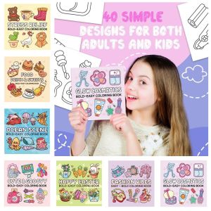 MEMGOUO Relaxation Gift Cutie Coloring Book DIY Educational Graffiti Painting Book Cute Montessori Drawing Toys Gift