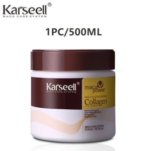 Karseell Hair Mask Collagen 500ml  Karsell Maca Power Collagen for Hair  มาส์กบำรุงผมคอลลาเจนสำหรับผมแห้งเสีย ผมทำสี ผมหยิก ผมฟอกสี และผมทุกประเภท | ทรีทเมนต์บำรุงผมแบบมืออาชีพสำหรับผมแห้งเสีย