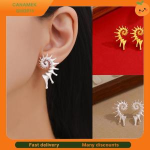 ❣️❣️❣️ Conch Stud Earrings Vintage Style For Women Mens Jewelry Accessories Party Gifts
