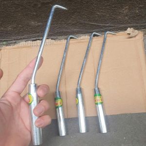 Móc xoay dây bộc thép xây dựng số 7 tay cầm thép đặc mạ kẽm chống rỉ thế hệ mới 2024-THÉP trắng