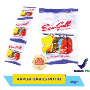 Seagull Kamper Napthalene 25 Gr Kamper Sachet Putih Kapur Barus Wangi Mampu Mengusir Serangga dan Jamur pada lemari pengharum pakaian