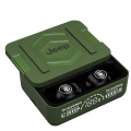Jeep EW130 Wireless Earbuds Bluetooth 5.4 Headphones , 80 hours of Ultra-Long Battery Life  Bluetooth Earbuds, Deep Bass Gaming music Earphones with ENC Mic, Waterproof and sweatproof Wireless Headsets for Workout/Running. 