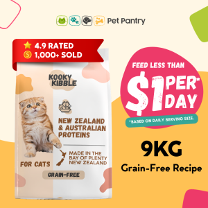 Grain Free Kooky Kibble Cat Food 9kg New Zealand Made for All Life Stages