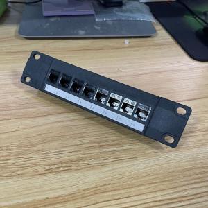 Patch Panel 8 Port CAT5e 10G Support 1U Patch Panel UTP Wallmount or Rackmount Punch Down Block for CAT5e