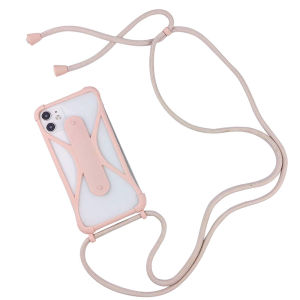 SADSAF Silicone Neck Hanging Sling Chain Sports Strap Mobile Phone Lanyard Phone Accessories Phone Holder Case