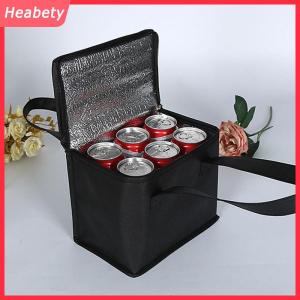 Heabety Ngoài trời mát hộp xách tay nhiệt cách điện Túi lạnh cắm trại thực phẩm uống Bento Túi BBQ Zip gói Dã Ngoại Nguồn cung cấp