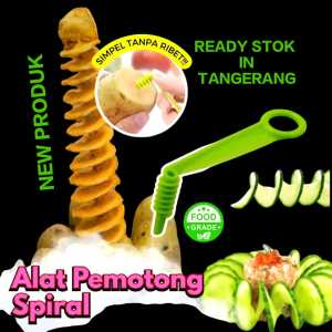 REJEKI 9393 - NEW Alat Potong Kentang Timun Wortel Sayuran Spiral Tornado Veggie Roll Alat Pemotong Spiral