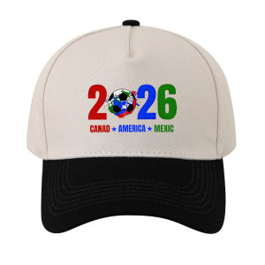 2026 World Cup Hard-Cap Color-Block Printed Baseball Cap for Women and Men Casual Duckbill Cap Outdoor Sun Hat