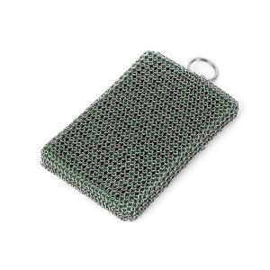 Upgraded Stainless Steel Cleaning Brush Scrubber Frying Pan Grill Scraper Rust Remover Cast Iron Pan Cleaner for Kitchen