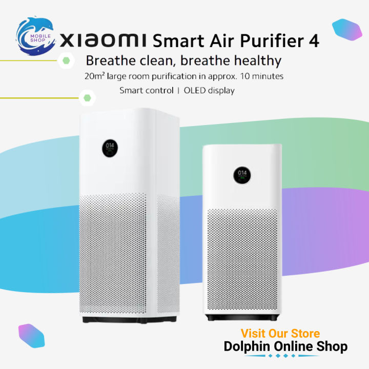 xiaomi air purifier 4 with smart app control & oled display