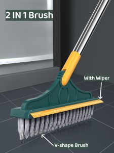 SG Upgrade 3 In 1 Floor Brush Bathroom Brush Seam Brush Tile Long Handle Wall Washing Toilet Cleaning