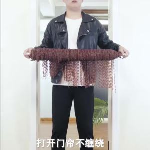 【wuxih】[Tirai manik] tirai pintu penyulitan Anti-nyamuk musim panas akrilik manik tirai tirai plastik kristal selesai rumah tangga Feng Shui Partition tirai