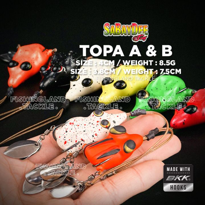 Sabaydee Topa A & B Soft Frog, 4cm 8.5g / 3.8cm 7.5g