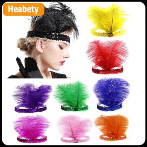 【2-3 days delivery】 Sequins Feather Crystal Headband Indian Feather Headdress Holiday Party Indian Hairband Fashion Women Hair Accessories
