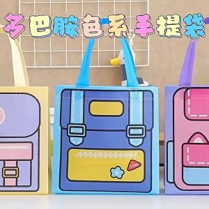 New Years Gift Childrens Birthday Gifts Bag Cartoon Nonwoven Snack Candy Lunch Handbag Kids Gift