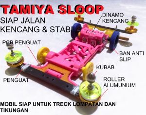 Tamiya mini 4wd sloop super cepat speed(SELAMA MASIH TAMPIL BARANG READY)