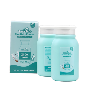 Anaksafe Baby Powder 2pcs Newborn Infants Vegan Natural Ingredients